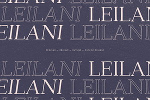 Leilani - Hand Drawn Elegant Serif