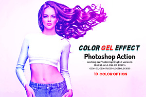 Color Gel Effect Photoshop Action