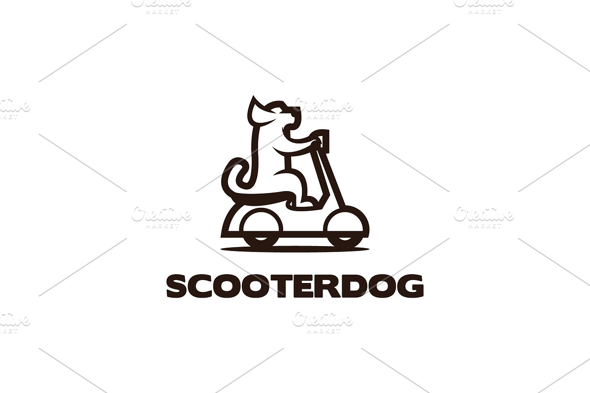 Scooter Dog - Mascot Logo, a Branding & Logo Template by ashenterprise (Photo 2 of 5)