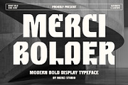 Merci Bolder – Bold Typeface, a Sans Serif Font by MERCI STUDIO (Thumbnail 1 of 9)