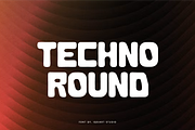 Mosaxe - Techno Round Font, a Sans Serif Font by Iqsiart Studio (Thumbnail 2 of 7)