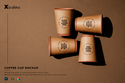 Craft Paper Coffee Cup Mockup, a Cups & Container Mockup by Xtrahive (Thumbnail 1 of 2)