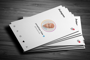 Instagram Profile Business Card