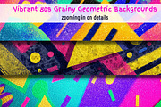 Vibrant 80s Retro Grainy Backgrounds, a Background Graphic by ArtIrisArt (Thumbnail 5 of 5)