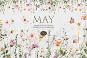 May - Floral Watercolor Collection, a Decorative Illustration by Les Frolova (Thumbnail 1 of 12)