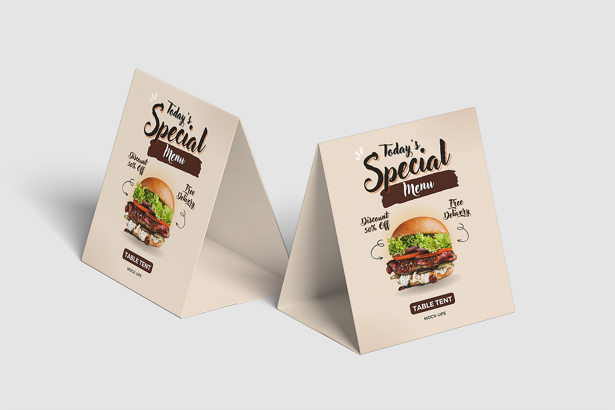 Table Tent Mockups | Table Card, an Advertising Mockup by Compositing Studio (Photo 17 of 20)