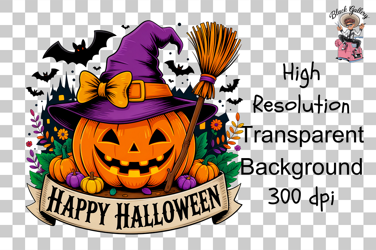 Halloween Pumpkin Sublimation PNG, a Graphic by Clipart Bloom (Photo 10 of 11)