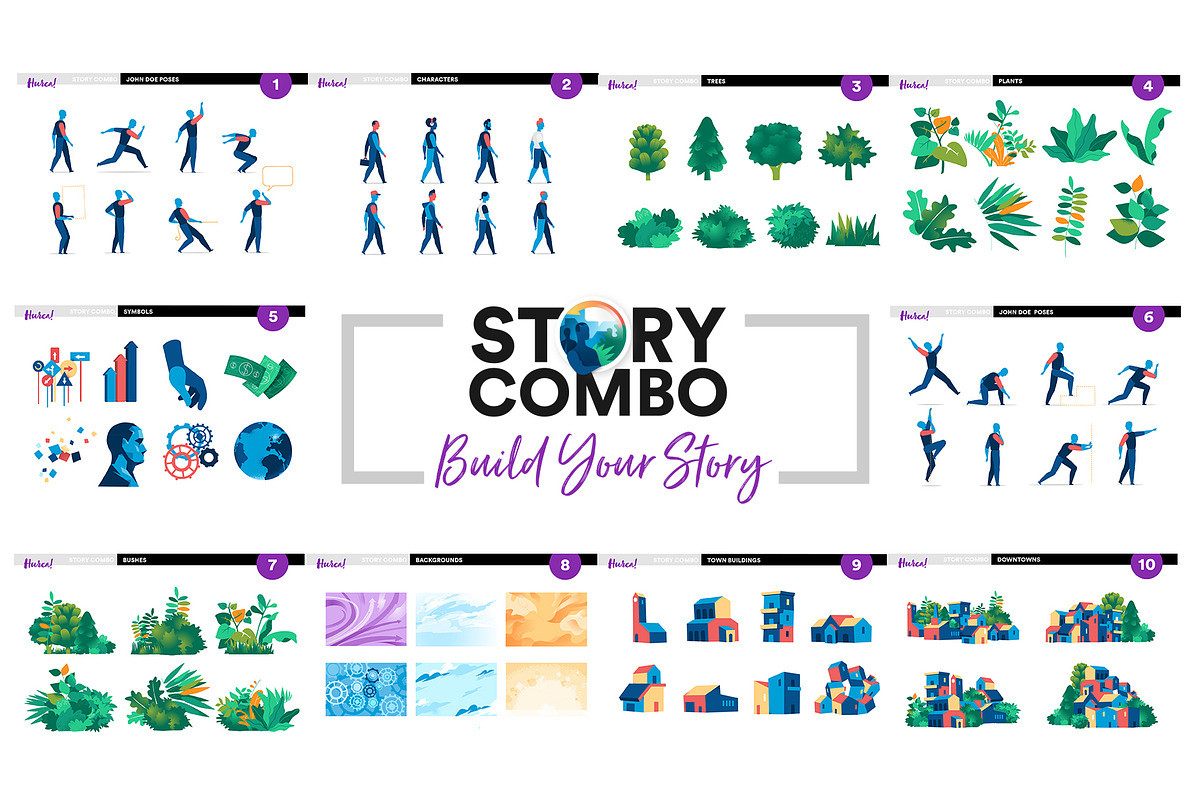 Story Combo - Build Your Story, an Illustration by Hurcastock! (Photo 1 of 11)