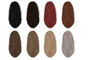 Curly hair clipart, an Illustration by Elenbushe (Thumbnail 6 of 7)