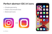 Abstract iOS 14 Icons, an Outline Icon by 123done (Thumbnail 2 of 4)