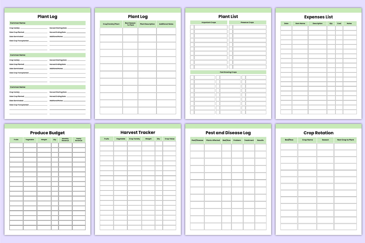 2026 Gardening Journal Bundle Canva