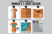 Women's T-Shirt Mockup Templates, a Shirt Mockup by TheVectorLab (Thumbnail 2 of 4)