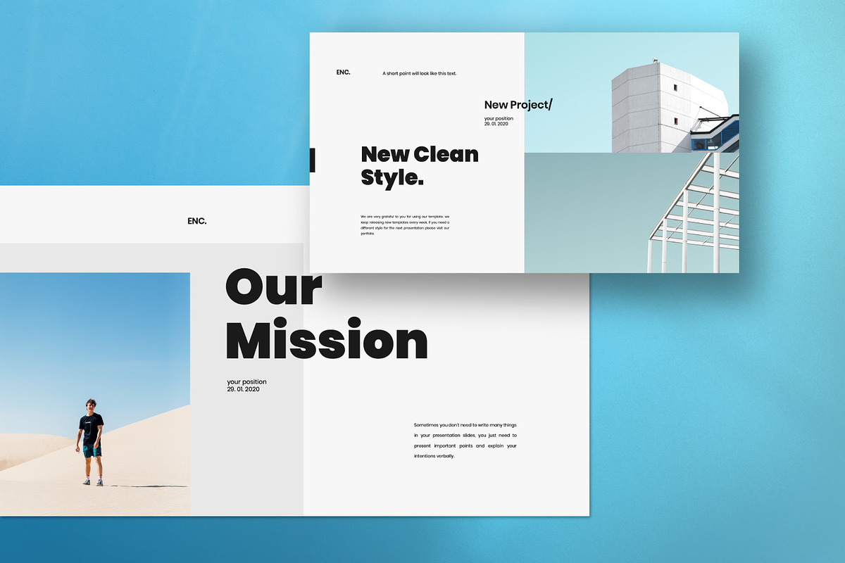 ENCORE - Minimal Clean Powerpoint, a Presentation Template by Dirtytemp Studio (Photo 4 of 8)