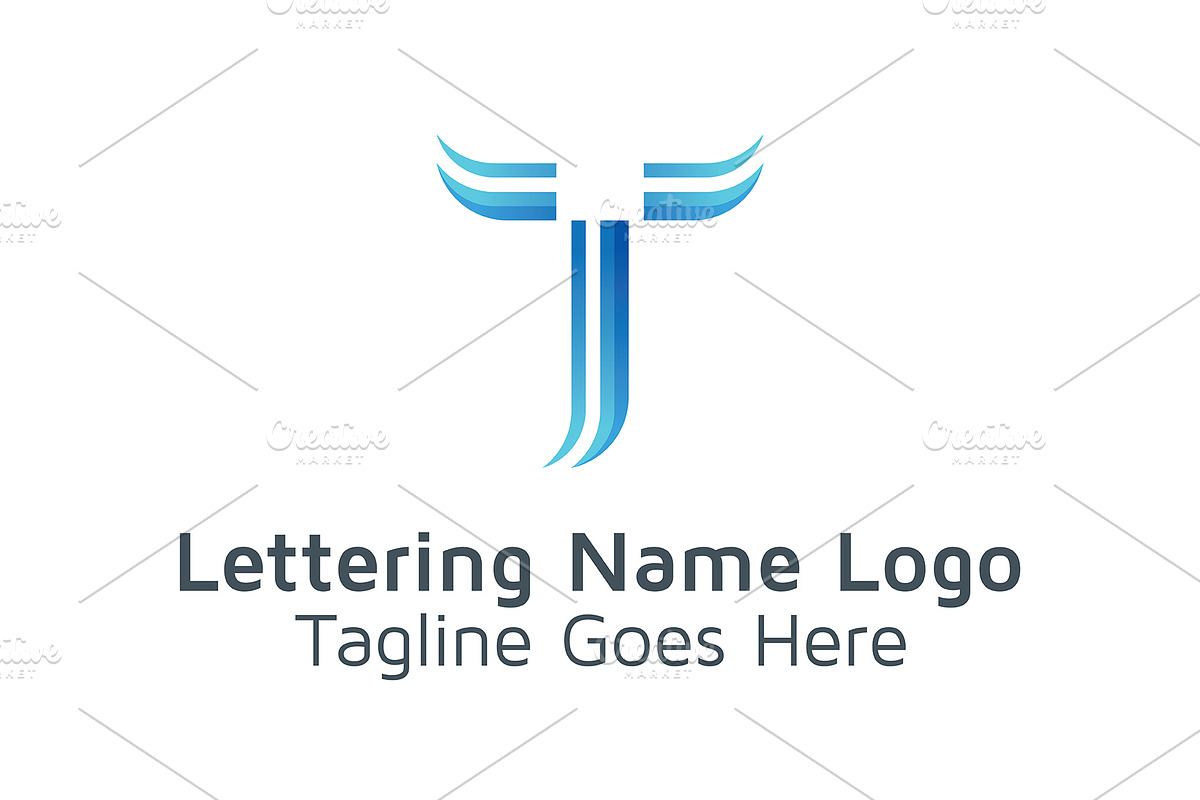 20 Logo Lettering T Template Bundle, a Branding & Logo Template by Acongraphic (Photo 21 of 21)