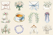 Watercolor White Wedding Bundle, an Illustration by Pixels.Craft (Thumbnail 4 of 5)