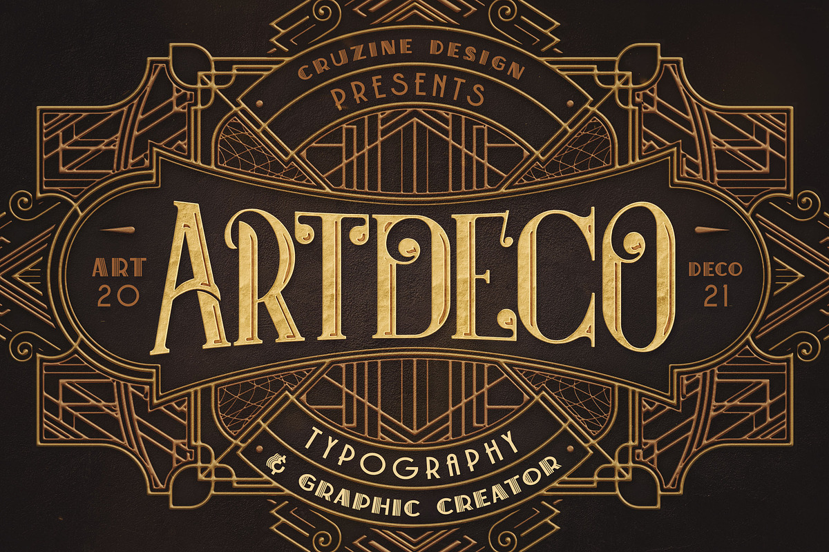 SALE Art Deco Toolkit, a Background Graphic by Cruzine (Photo 1 of 111)