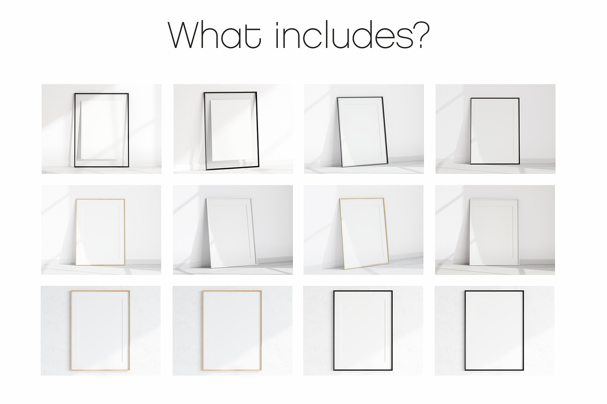 Minimalist Frame Mockup Bundle Set, a Print Template by VNmockup (Photo 9 of 16)