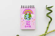 Cute Earth Day Clipart Set: Kawaii, an Object Illustration by the_myro (Thumbnail 9 of 9)