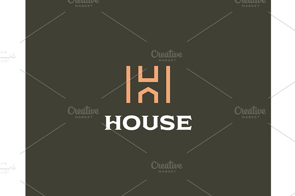 A Letter H Minimalistic Logotype preview 2