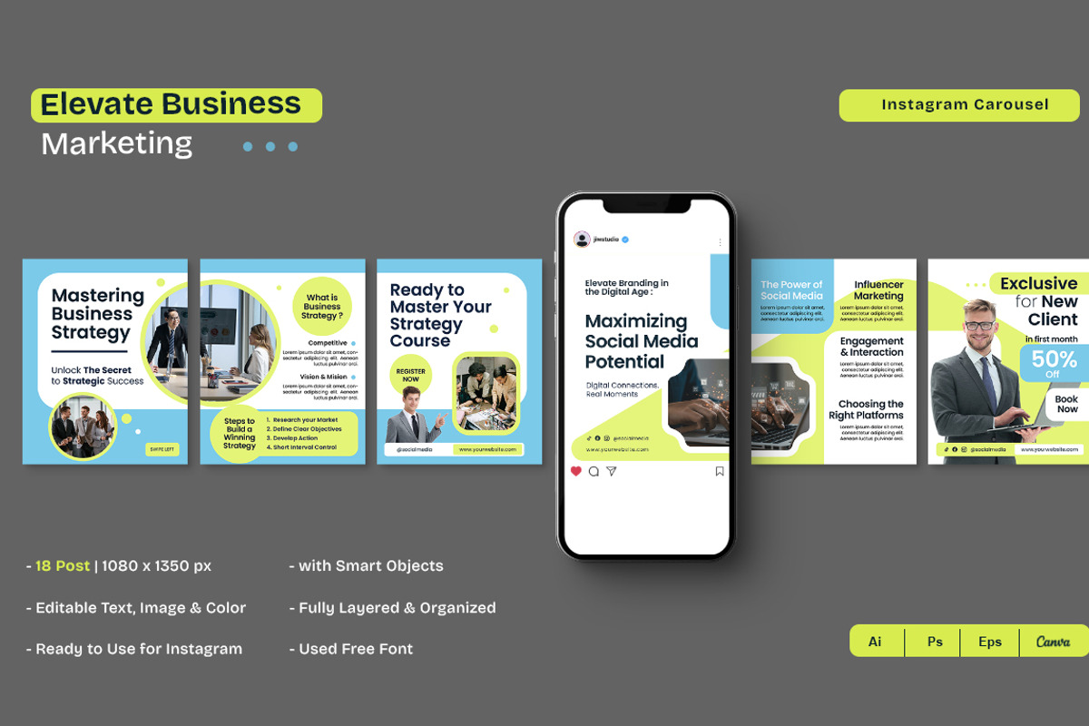 Business Agency | Instagram Carousel preview 2