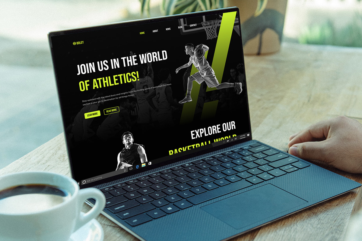 Basketball Sport Landing Page, an UI Kit Template by ENATIVE (Photo 4 of 4)
