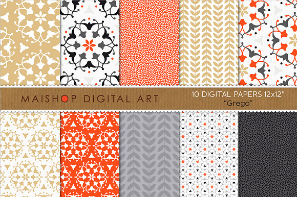 Digital Papers Grego preview 4