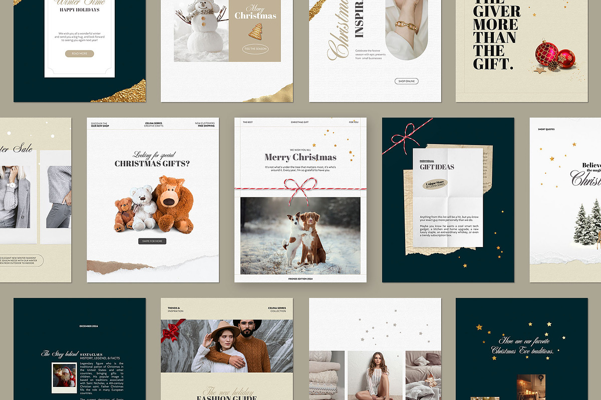 Christmas Social Media Kit - Canva, a Social Media Template by Imagination Area (Photo 4 of 8)