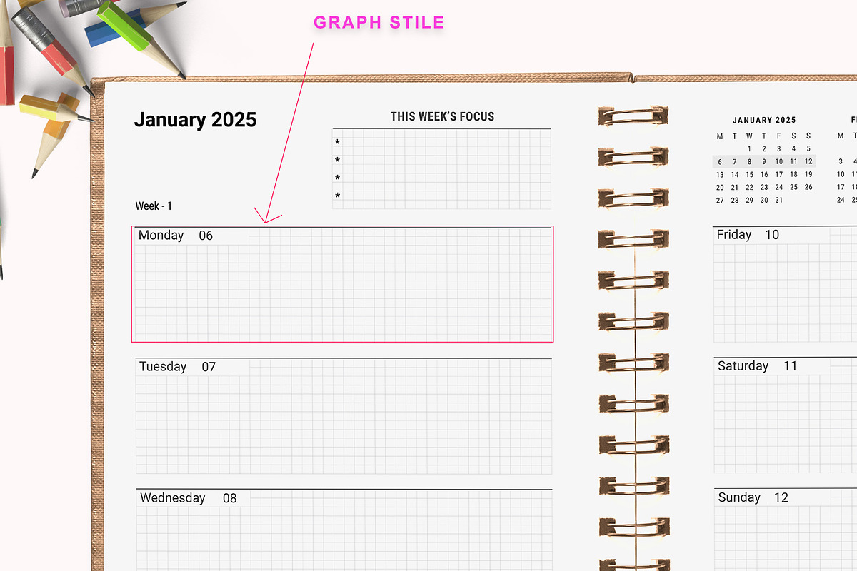 Ultimate Planner Bundle Pack 2024-26, a Stationery Template by ROJI CREATOR (Photo 9 of 9)