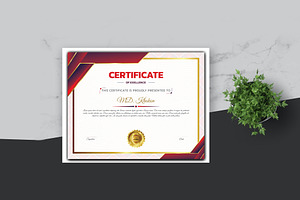 Abstract Certificate Template Design