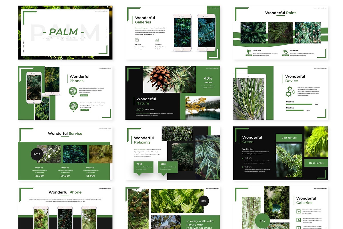 Palm - Powerpoint Template, a Presentation Template by AQR Studio