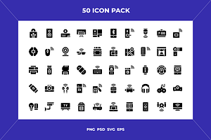 Smart devices icons, an Outline Icon by Wencory