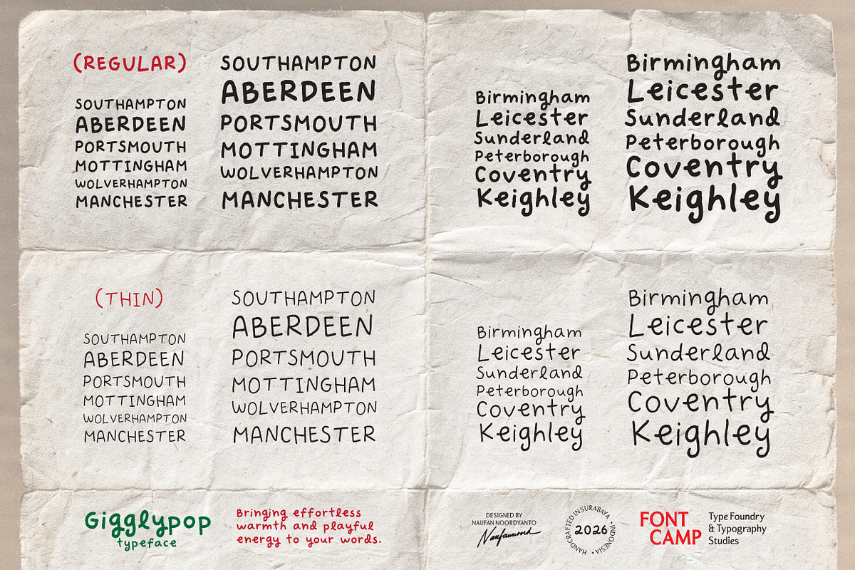 Gigglypop Font, a Handwritten Font by Fontcamp Type Foundry (Photo 8 of 17)