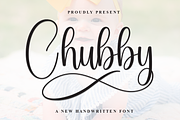 Chubby | Script Font, a Handwritten Font by Scratchones (Thumbnail 1 of 9)