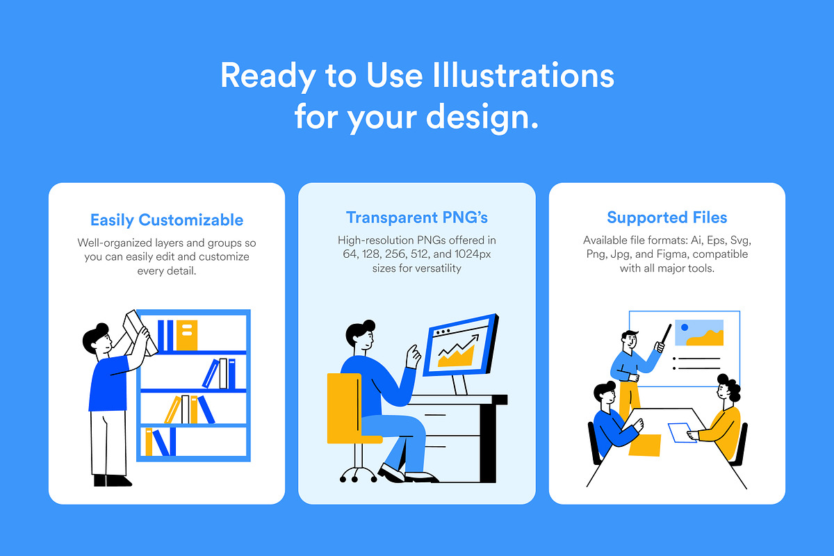 Workplace Illustrations Art Set, a Work Illustration by Vectors Market (Photo 2 of 9)