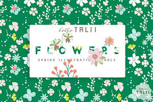 FLOWERS- Spring Illustration Bundle