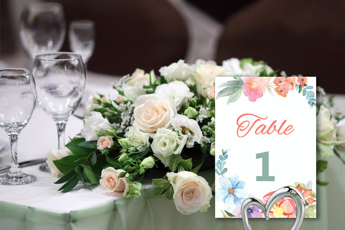 Floral Watercolor Wedding Suite, an Invitation Template by Love Design (Photo 7 of 11)