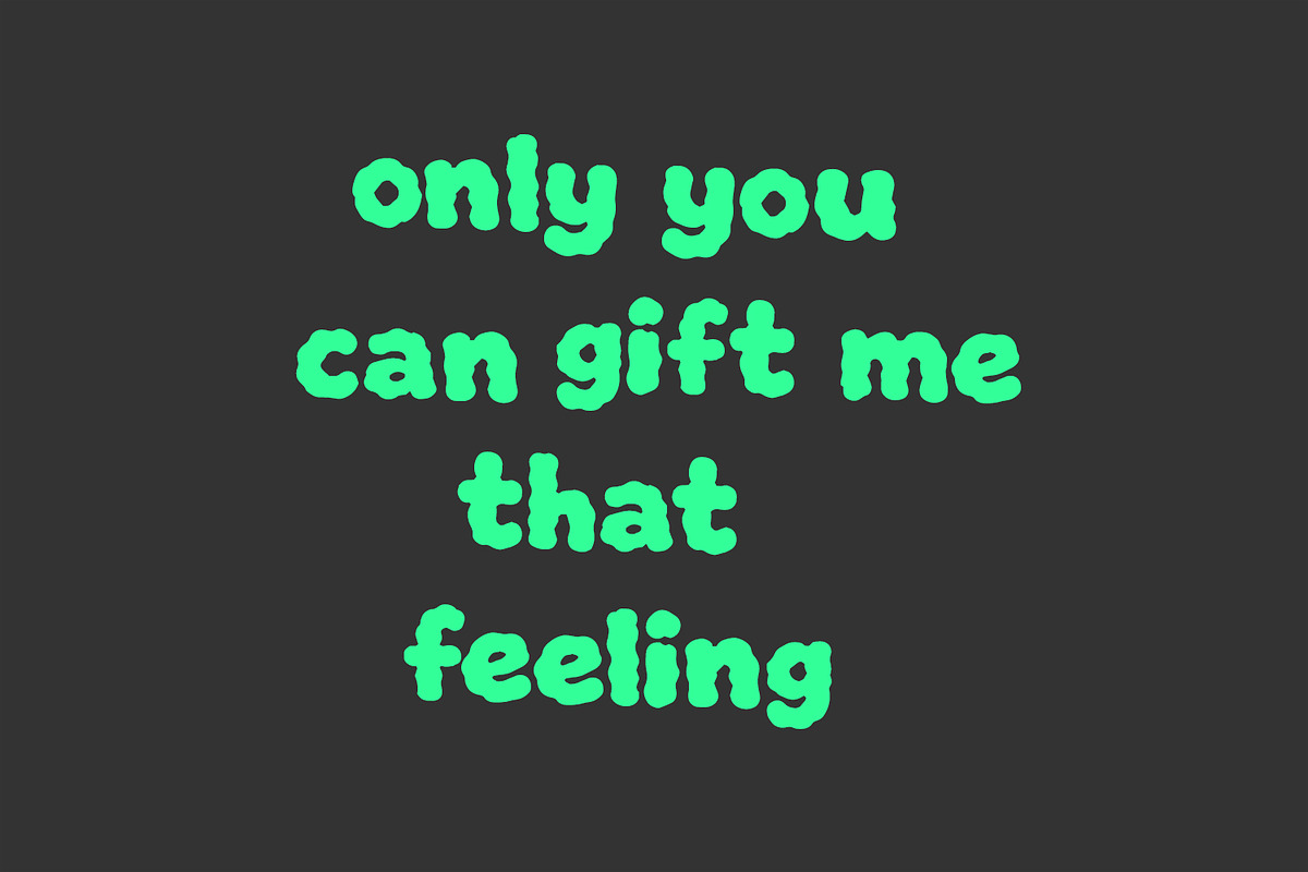 Graity Mengho Playful Liquid Bubble, a Handwritten Font by Maulana Creative (Photo 6 of 7)