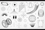 Aesthetic Metamodern Shapes Part 2, an Outline Icon by Ckybe's Corner (Thumbnail 6 of 7)