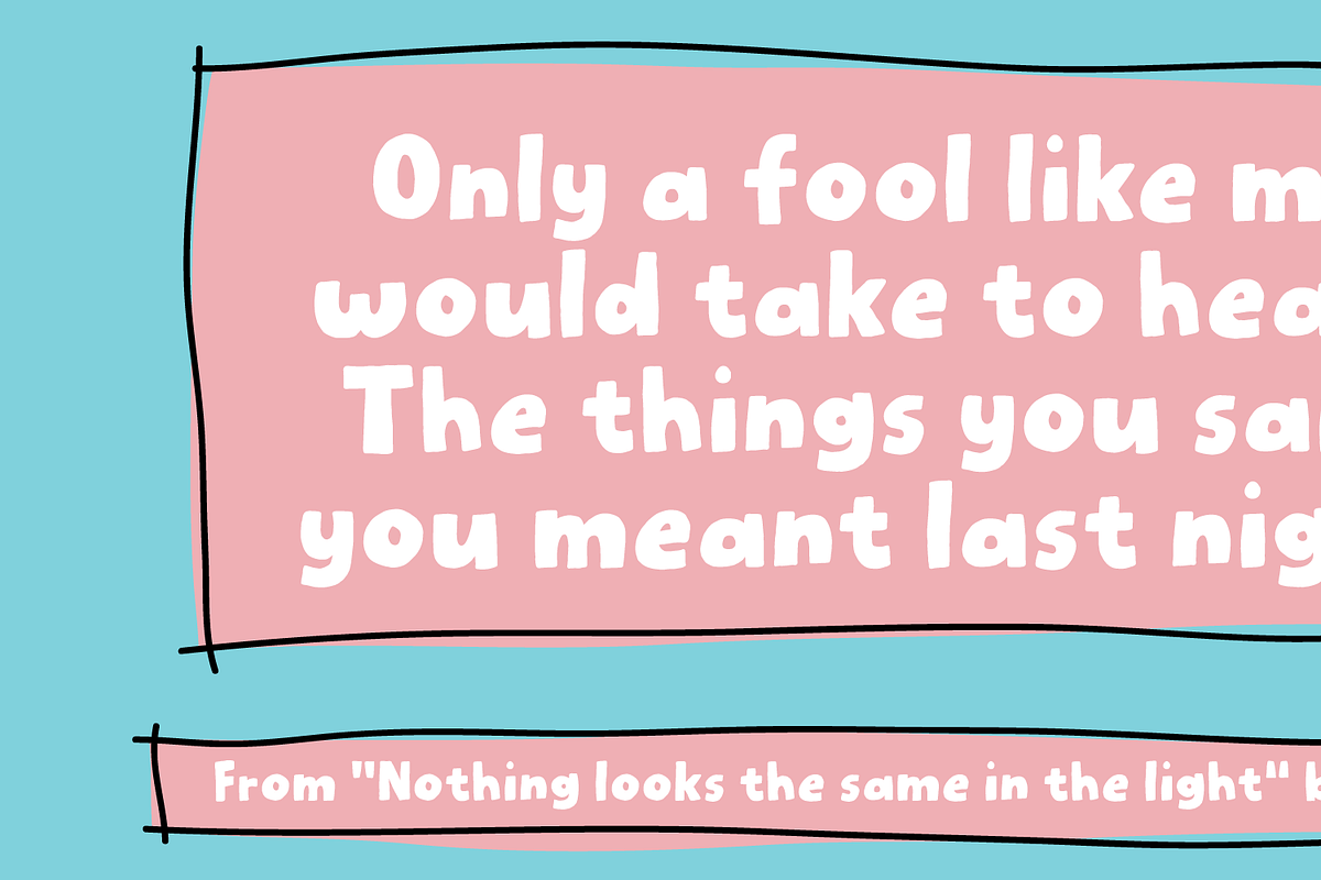 Tiny Words - a big difference!, a Font by pizzadudedotdk (Photo 7 of 9)