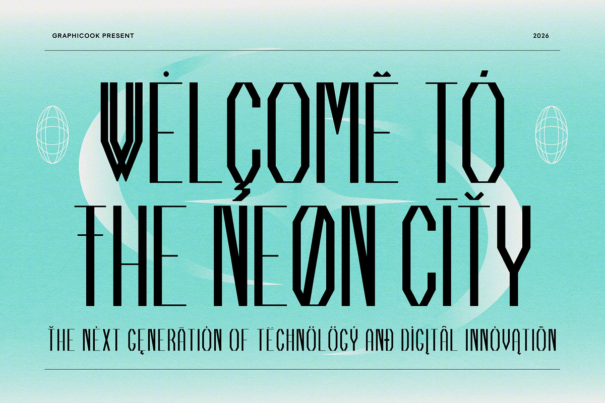 Cyberystic, a Sans Serif Font by graphicook (Photo 6 of 10)