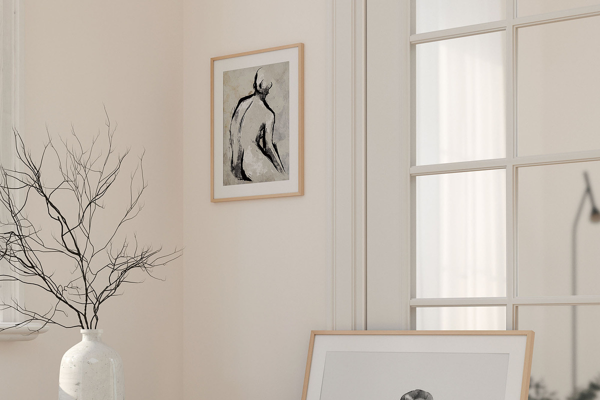 JAPANDI Minimalist Frame Mockup, a Household Mockup by Muse Mockups (Photo 14 of 20)