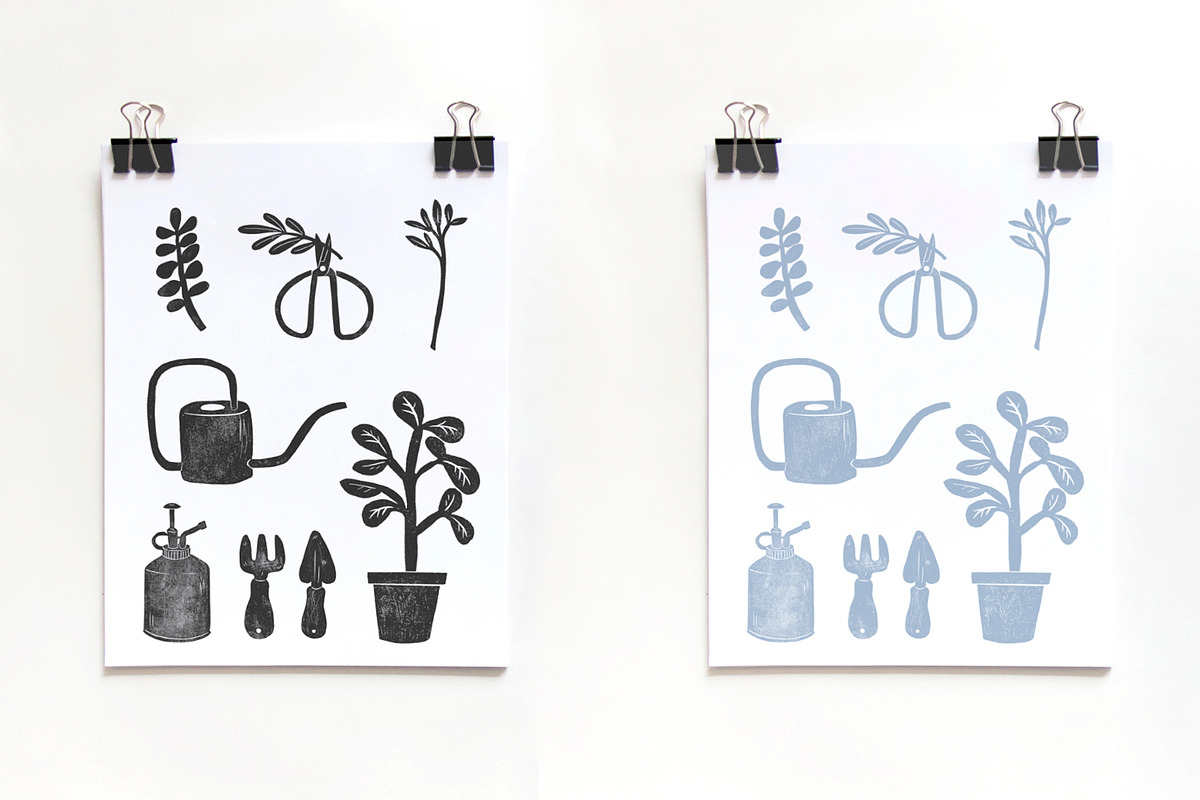 23 STYLISH GARDEN TOOLS, a Texture Illustration by Mii Lab (Photo 2 of 10)