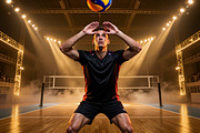 Volleyball Spotlight Backdrops, a Background Graphic by 3Motional (Thumbnail 13 of 15)