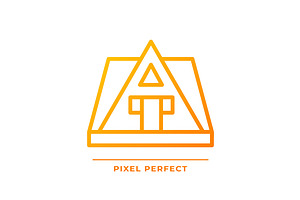 A-frame house pixel perfect gradient