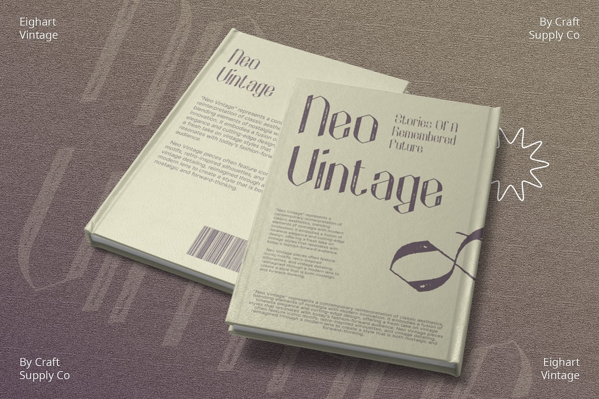 Eighart Vintage, a Sans Serif Font by Craft Supply Co. (Photo 2 of 8)