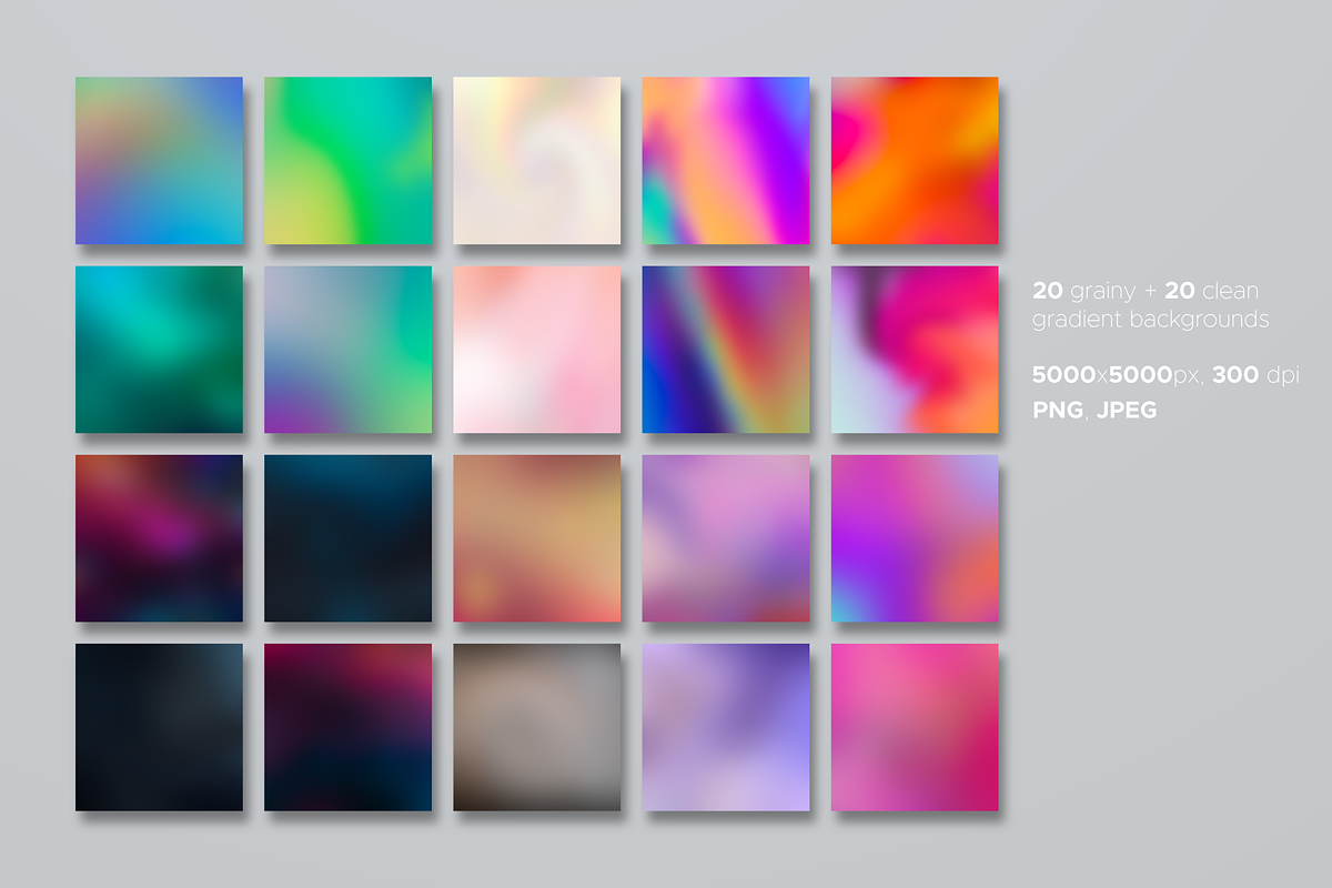 Colorful Gradient Textures & Shapes, a Texture Graphic by maximmmmum (Photo 3 of 9)