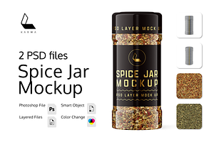 Spice Jar Mockup, a Packaging Mockup by Karma