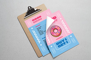 Menu Flyer Good Donut, a Flyer Template by Me55enjah Design