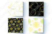 Lemon. Sketch and patterns, a Background Graphic by Canatic (Thumbnail 4 of 19)