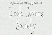 Book Lovers Society Whimsical Serif, a Handwritten Font by PeachCreme (Thumbnail 2 of 11)